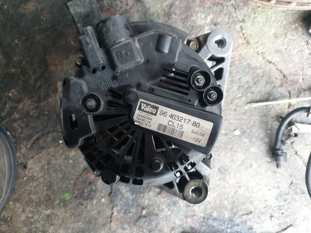 Alternator Valeo cod 9646321780 Citroen Peugeot 1.6 hdi
