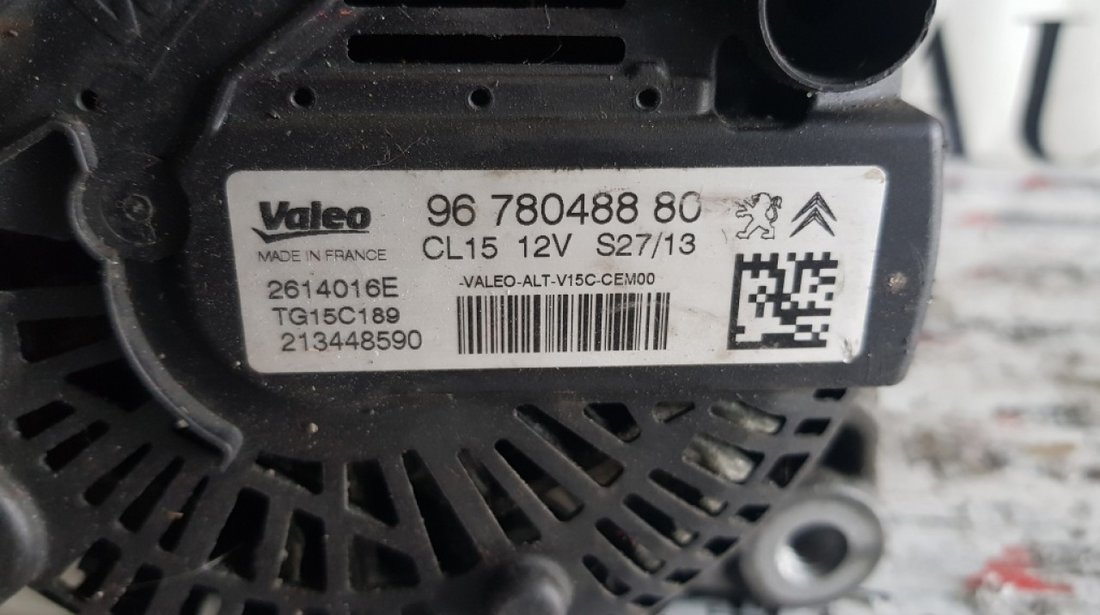 Alternator Valeo original 150A Citroen Berlingo 2 1.6HDi 75/90/92/112cp 9678048880