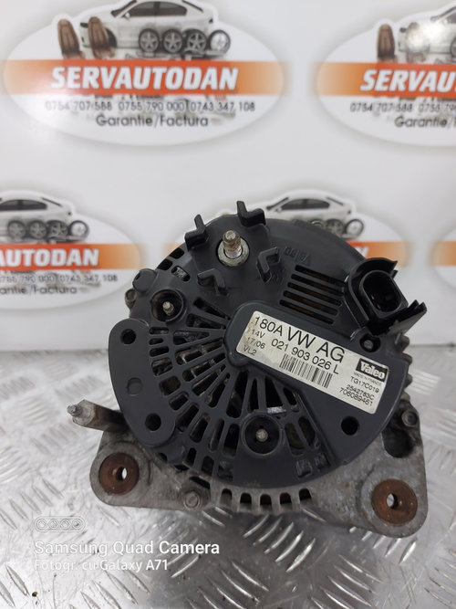 Alternator Volkswagen Passat B6 3C (2005-2010) 2.0 Motorina 2006, 021903026L / 180AMP
