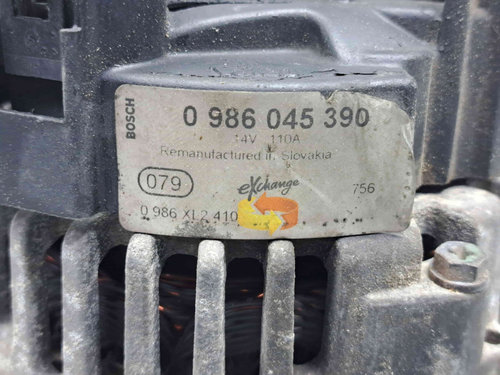 Alternator Volkswagen Polo (6R) [Fabr 2009-2016] 0986045390 1.2 TDI CFWA 55KW / 75CP 1.2 TDI CFWA 55...