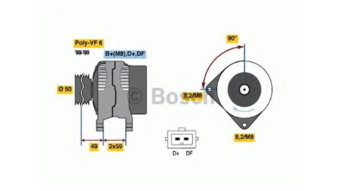 Alternator Volkswagen VW GOLF Mk III Estate (1H5) 1993-1999 #2 0123515017