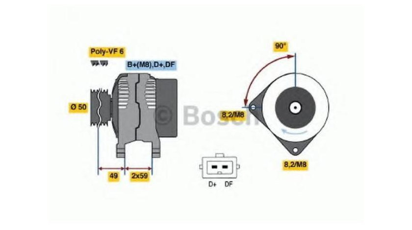 Alternator Volkswagen VW SHARAN (7M8, 7M9, 7M6) 1995-2010 #2 0123515017