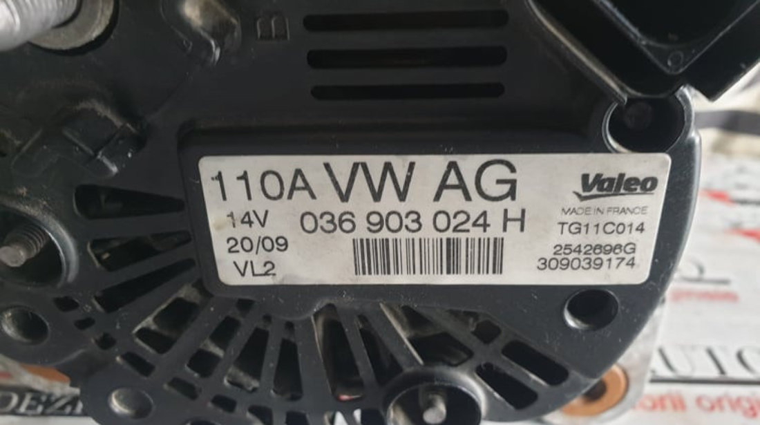 Alternator VW Caddy III 1.4i 75 cai motor BCA cod piesa : 036903024H
