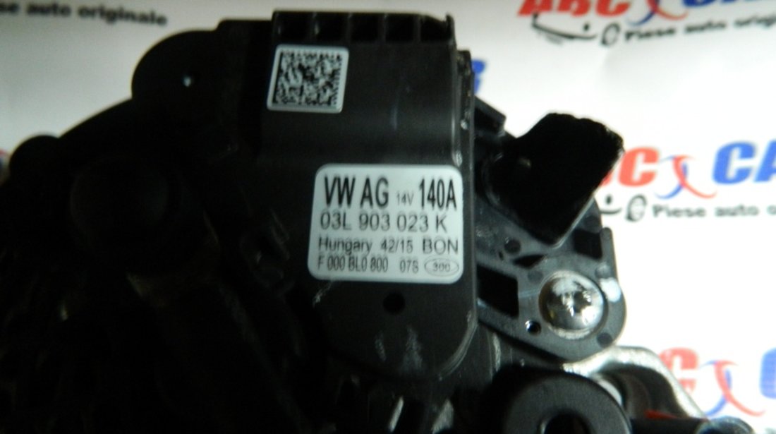 Alternator VW Golf 7 2.0 TDI 14V 140A cod: 03L90323K