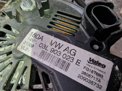 Alternator Vw Passat B6 2.0TDI 180A 03L903023E