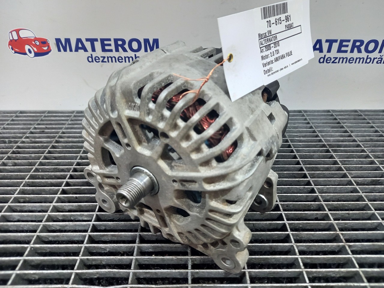 ALTERNATOR VW PASSAT PASSAT 2.0 TDI - (2005 2010)
