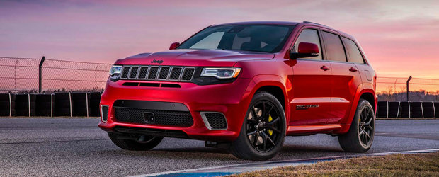 Americanii au facut-o din nou. ASTA e noul Grand Cherokee Trackhawk, Jeep-ul cu 707 CP sub capota!