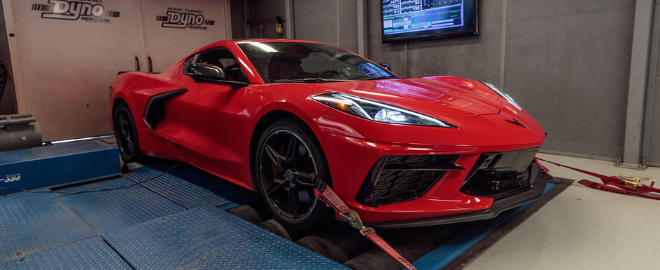 Americanii socheaza cu masuratoarea dyno. N-o sa-ti vina sa crezi cati cai are, de fapt, primul Corvette cu motor central din istorie