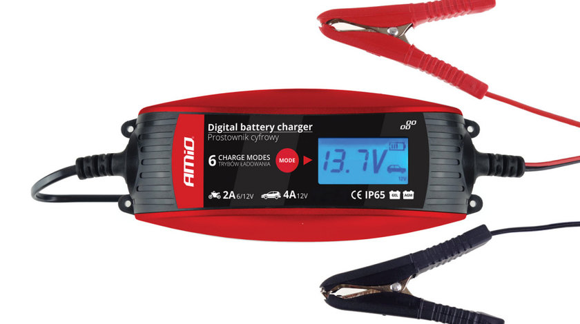 Amio Incarcator Digital Baterie 6v/12v - 2a/4a - Dvl Dbc-4a 02088