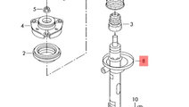 Amortizor+arc fata Skoda Superb 3T 2.0 TDI combi 2...
