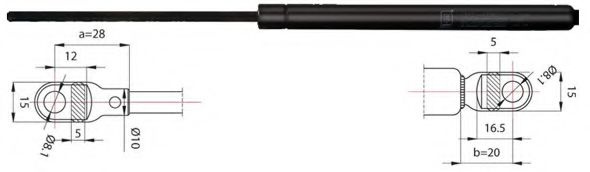 Amortizor capota BMW Seria 3 Cupe (E36) (1992 - 1999) METZGER 2110266 piesa NOUA