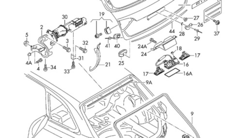 Amortizor haion Audi A4 B8 (8K) Avant 2011 2.0 TDI OEM 8K9827552B