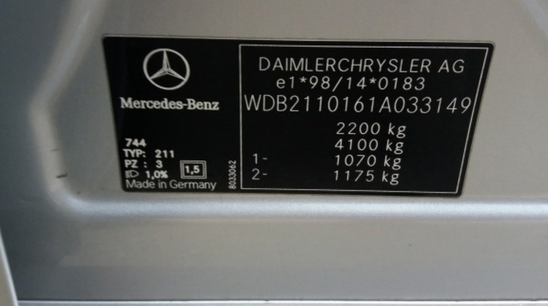 Amortizor haion Mercedes E-CLASS W211 2007 berlina 3.0