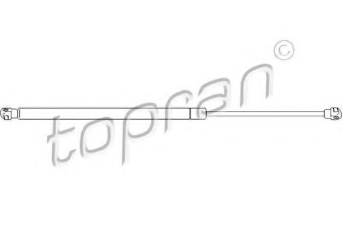 Amortizor portbagaj PEUGEOT PARTNER caroserie (5) (1996 - 2012) TOPRAN 721 283 piesa NOUA