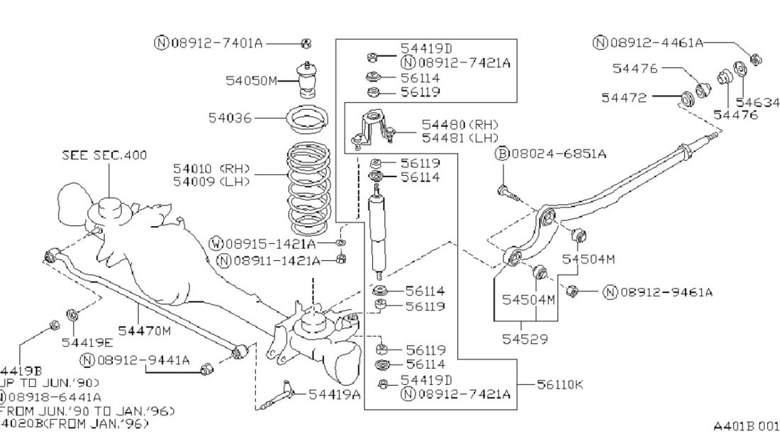 Amortizor punte fata Nissan Patrol Y60 NIPPARTS J5501018