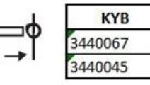 Amortizor puntea spate (3440045 KYB) FORD