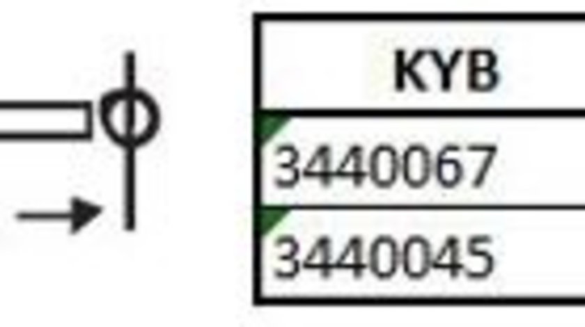 Amortizor puntea spate (3440045 KYB) FORD