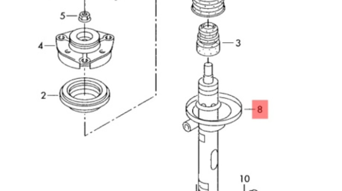 Amortizor suspensie fata ​Skoda Fabia (6Y2) Hatchback 2006 1.4 TDI SKODA FABIA (6Y2) [ 1999 - 2008 ] OEM 6Q0413031BH