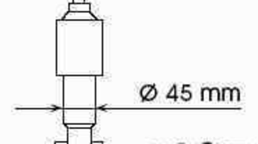 amortizor telescop NISSAN TERRANO I WD21 KYB 344200