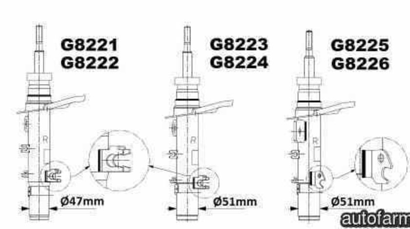 amortizor telescop PEUGEOT 208 MONROE G8226