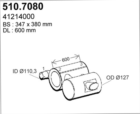 Amortizor Zgomot Mijloc/spate Asso Iveco 510.7080