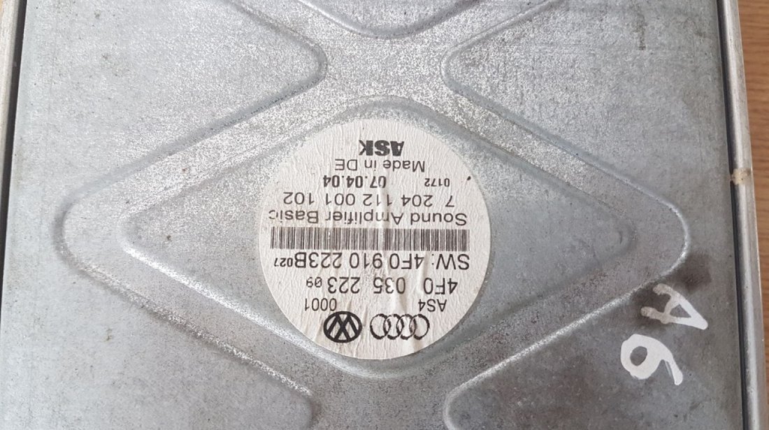 Amplificator 4f0035223b audi a6 4f