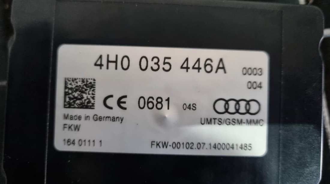 Amplificator antena Audi A3 8V Sportback cod piesa : 4H0035446A