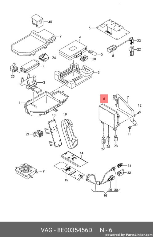 Amplificator antena Audi A4 B8 2.0 TDI CAG OEM 8E0035456D