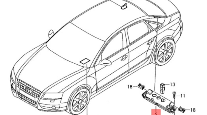 Amplificator antena Audi A4 B8 2.0 TDI CAG OEM 8K5035225J