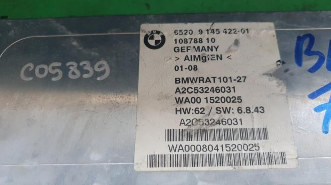 Amplificator antena BMW Seria 7 (2001-2008) [E65, E66] 9145422