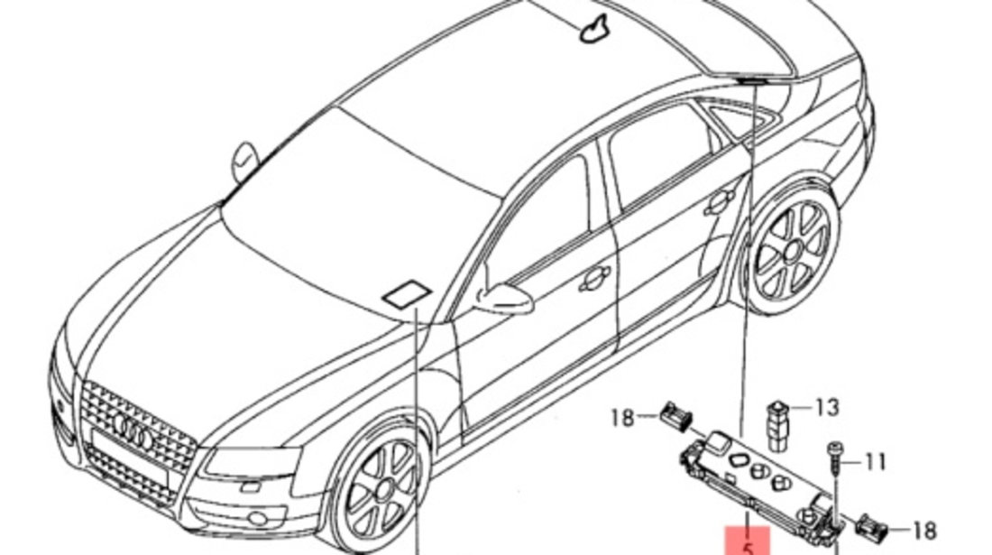 Amplificator antena radio Audi A4 B8 2.7 TDI CGK OEM 8K5035225