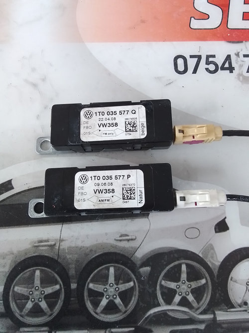 Amplificator antena Volkswagen Touran facelift (2006-2010) 2.0 Motorina 2009, 1T035577P / 1T0035577Q