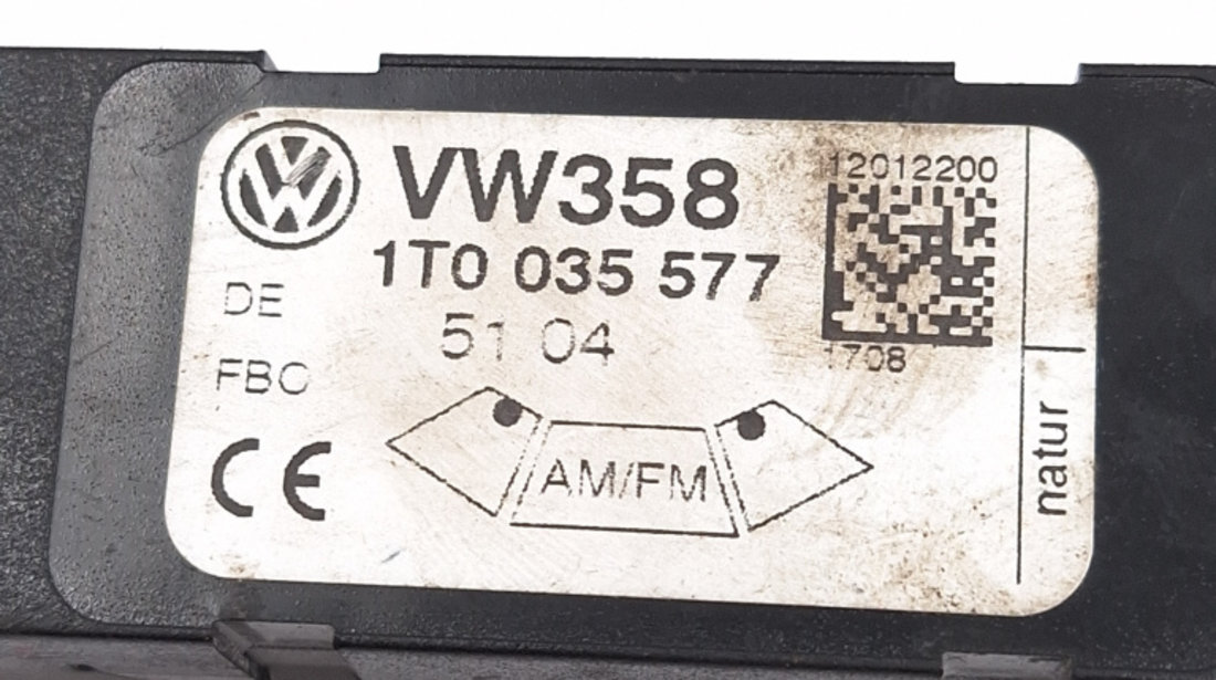 Amplificator Antena VW TOURAN (1T) 2003 - 2010 1T0035577, 1TO 035 577, VW358, 5104, 12012200