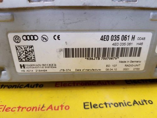 Amplificator Audi A8, 4E0035061H, 4E0035061