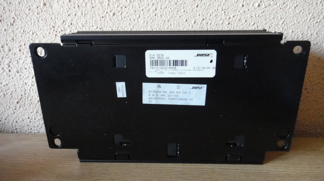 Amplificator Audi Bose 4+1 A4 A3 A6 A8 Audi TT