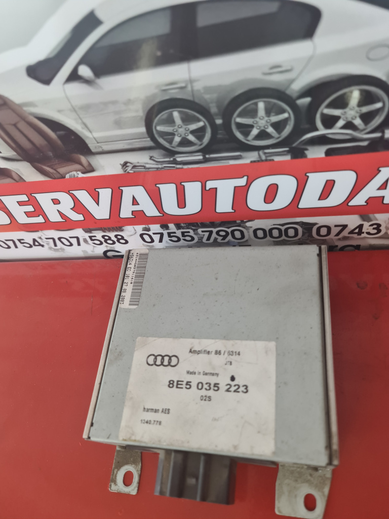 Amplificator audio Audi A4 (2001-2004) [8E2, B6] 2.0 Motorina 2004, 8E5035223 / 8E5035223D