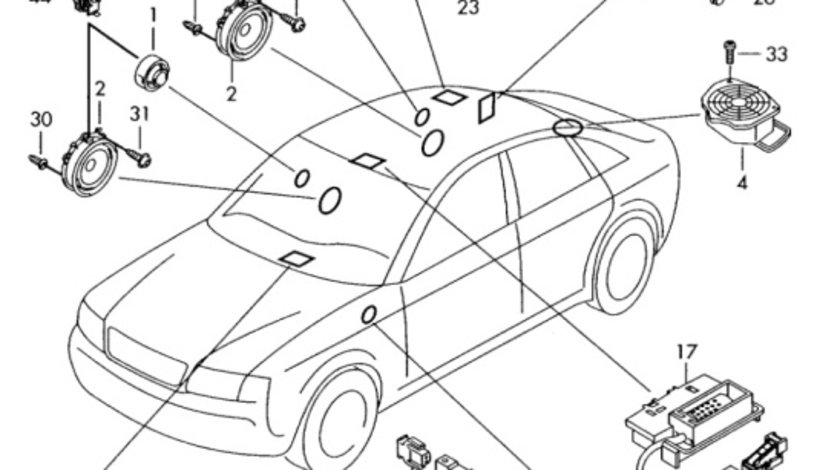 Amplificator audio Audi A4 8E 2006 2007 Sedan OEM 8E5035223