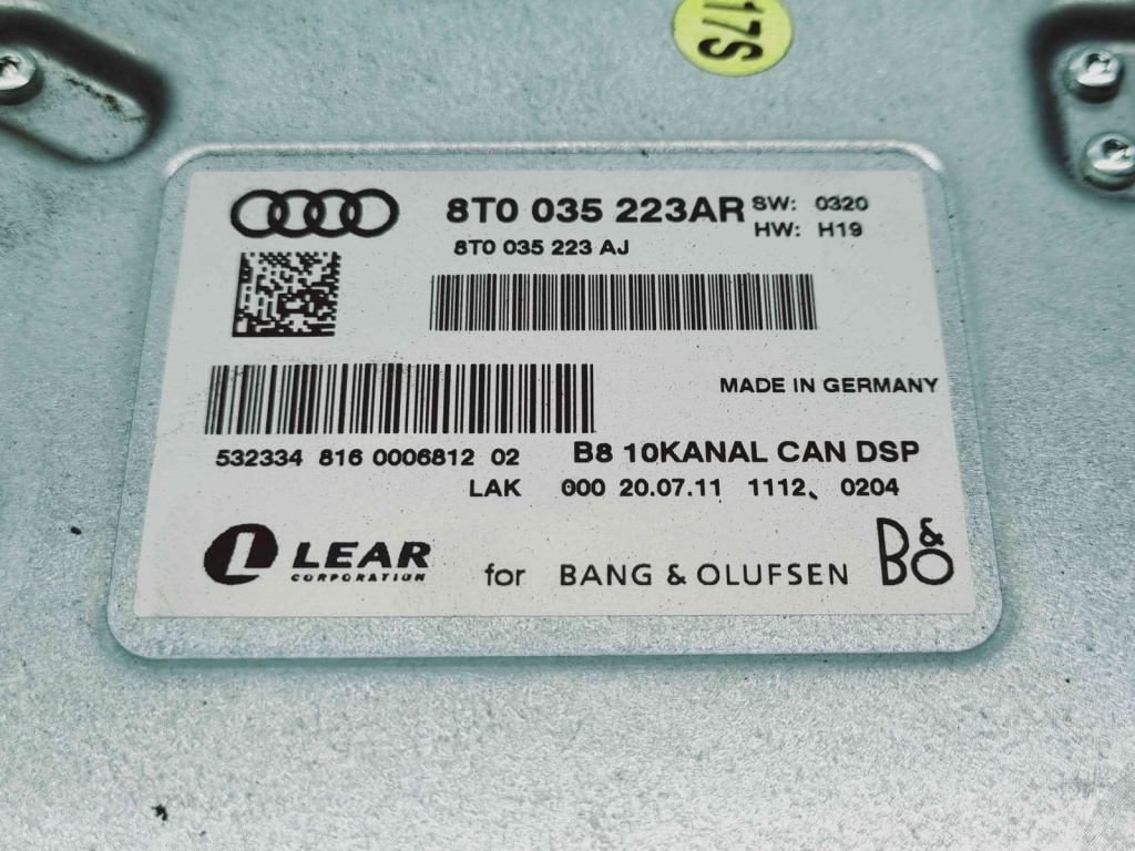Amplificator audio Audi A4 (8K5, B8) Avant [Fabr 2008-2015] 8T0035223AR