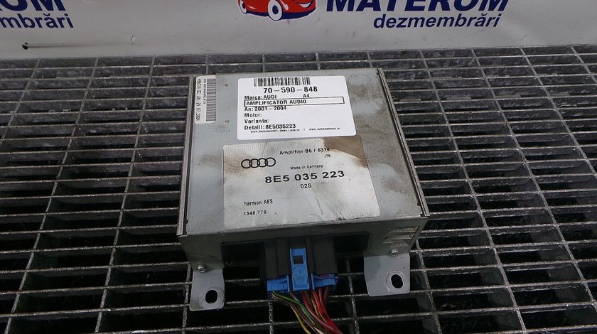 AMPLIFICATOR AUDIO AUDI A4 A4 - (2001 2004)