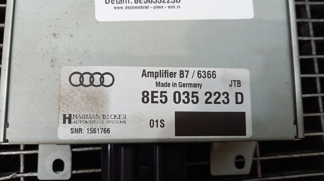 AMPLIFICATOR AUDIO AUDI A4 A4 - (2004 2007)