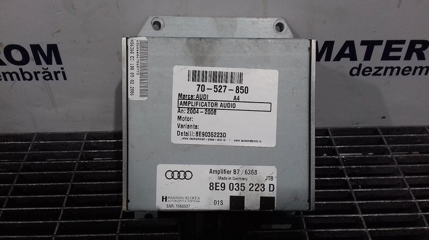 AMPLIFICATOR AUDIO AUDI A4 A4 - (2004 2007)