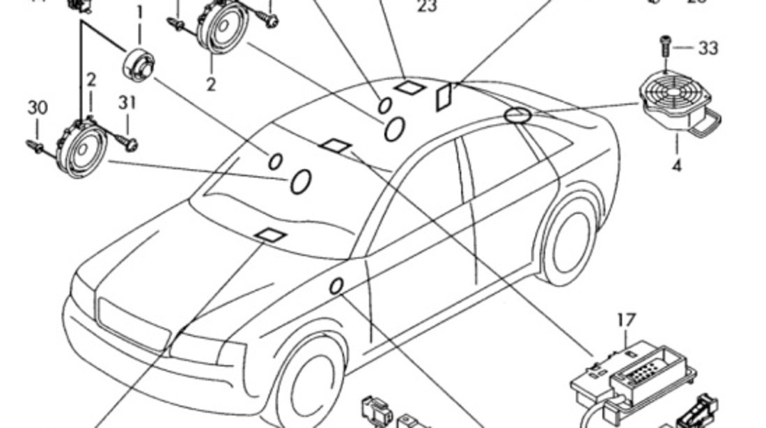 Amplificator audio Audi A4 B6 (8E2) Sedan 2002 2.0 I OEM 8E5035223