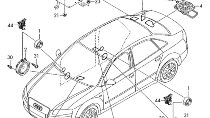 Amplificator audio Audi A4 B7 (8E) Sedan 2008 2.0 TDI OEM 8E5035223D