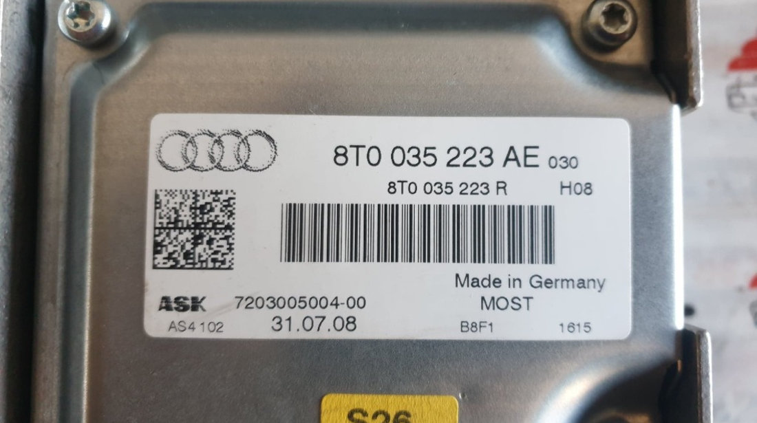 Amplificator audio Audi A4 B8 cod piesa : 8T0035223AE