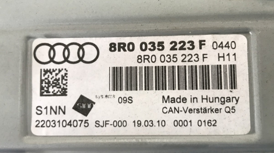 Amplificator audio Audi A5 2.0TFSI 211cp sedan 2010 (8R0035223F)