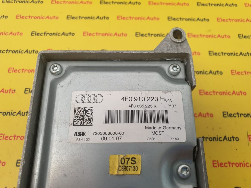 Amplificator Audio Audi A6, 4F0910223H, 4F0035223K, MOST