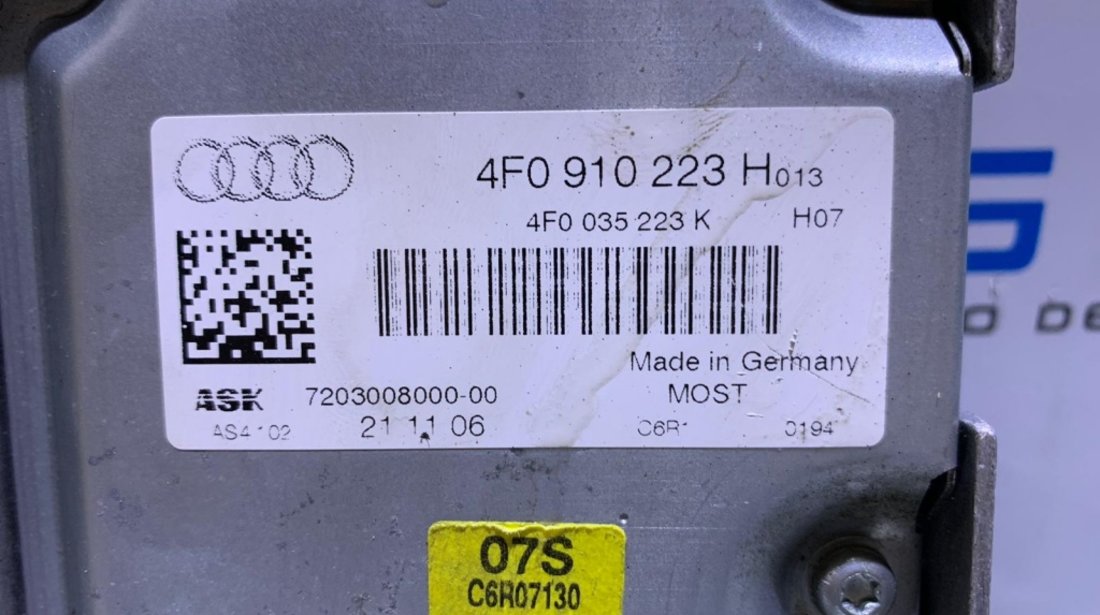 Amplificator Audio Audi A6 C6 2004 - 2011 Cod Piesa : 4F0910223H / 4F0035223K