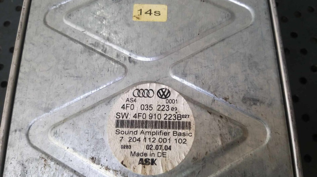 Amplificator audio audi a6 c6 4f 4f0035223