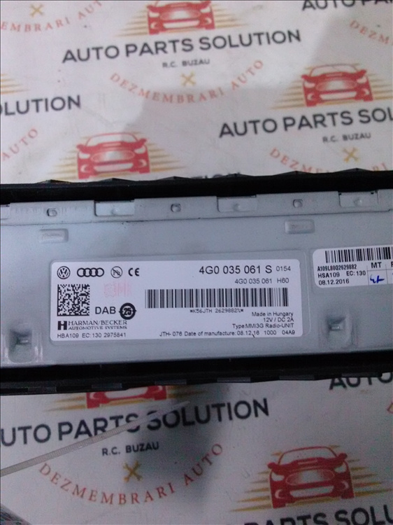 Amplificator audio AUDI A8 an fabr. 2018