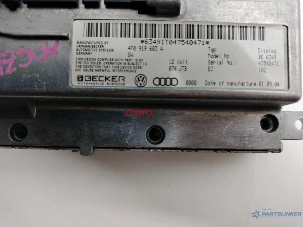 Amplificator audio Audi A8 D3 2006 ASB OEM 4F0035223